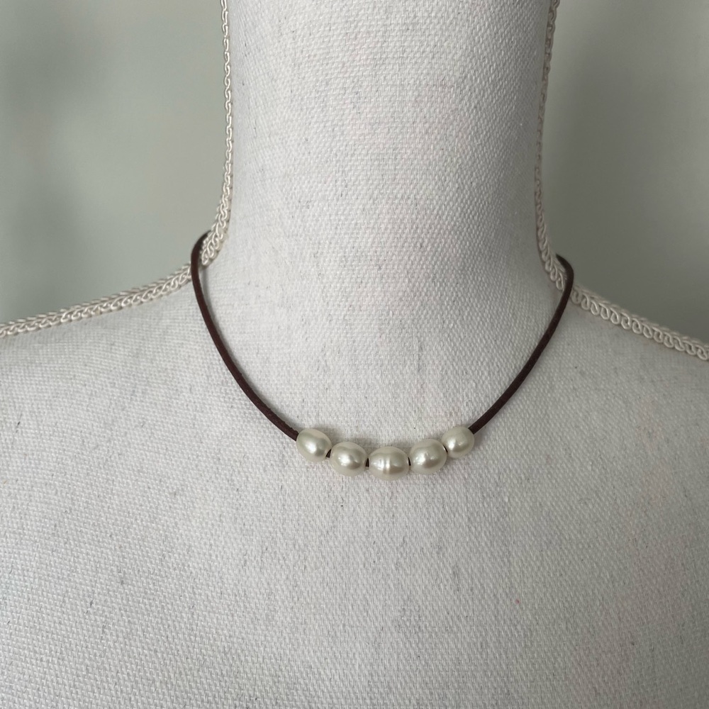 Bohemian Pearl Choker Necklace